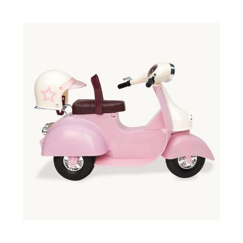 Scooter pour poupée Rose et Blanc