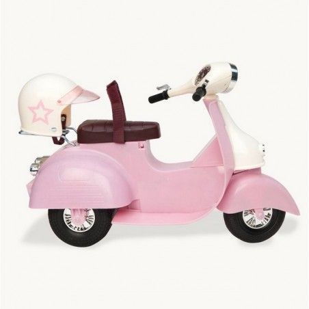 Scooter pour poupée Rose et Blanc