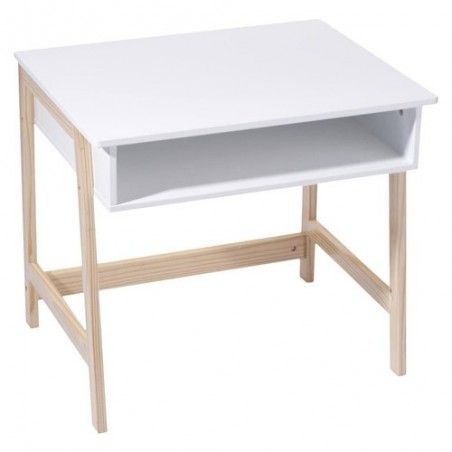 Bureau blanc en bois pour enfant