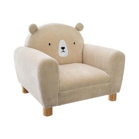 Fauteuil Pour Enfant avec Oreilles d'Ours Beige Atmosphera For Kids