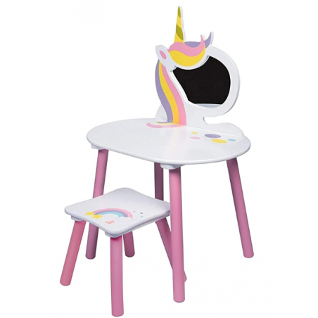 Sweet Licorne Coiffeuse avec Miroir Judy Wild