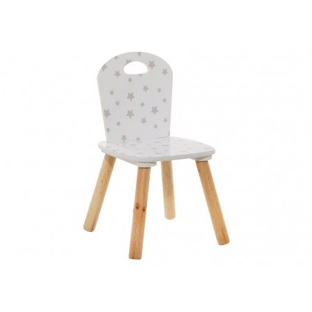 Chaise enfant douceur étoiles Blanc Atmosphera