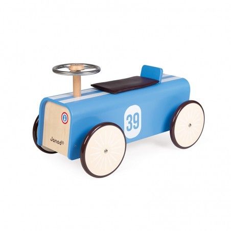 Porteur voiture Bleu Janod