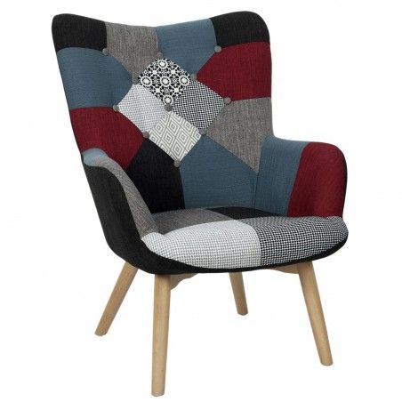 Fauteuil Milano Patchwork Home Deco Factory