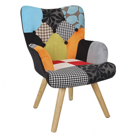 Fauteuil Helsinki Patchwork enfant Home Deco Factory