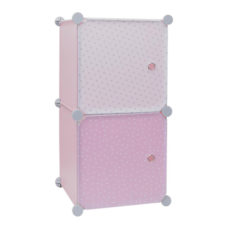 Rangement Modulable 2 Cubes Fille Home Deco Kids