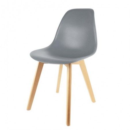 Chaise scandinave coque Noire