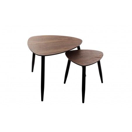 Lot De 2 Tables Mileo Noyer Atmosphera