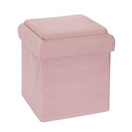 Coffre pouf pliable brique Rose Home Deco Kids