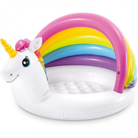 Pataugette bébé gonflable Licorne 127 x 102 x 69 cm Intex