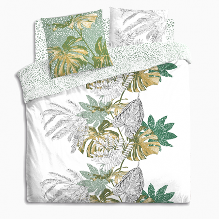 Parure De Lit Imprimé Monstera 240x220 Atmosphera