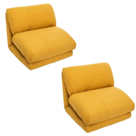 Lot De 2 Chauffeuse Marza Ocre Atmosphera