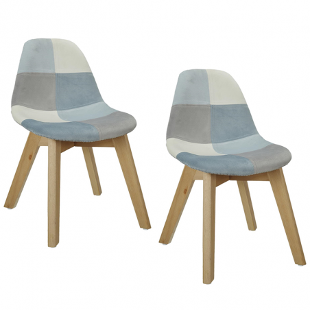 Lot De 2 Chaises Enfant Leonie Bleu Home Deco Kids