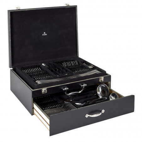 Ménagère 84 Pieces Coffret En Bois Pradel