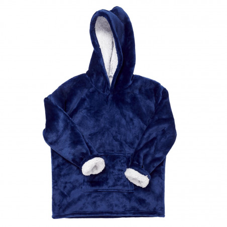 Plaid manche A Capuche Enfant Bleu Home Deco Kids