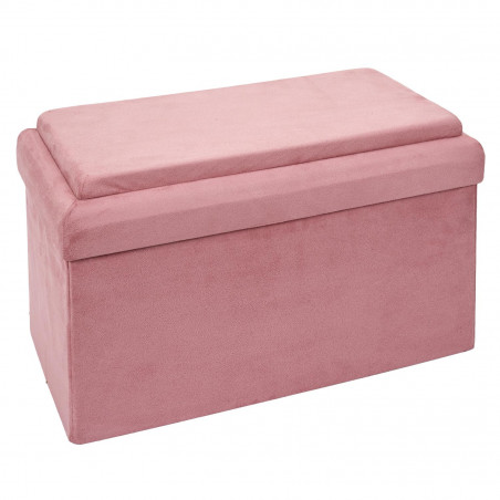 Coffre Banc Pliable Brique Rose Home Deco Kids