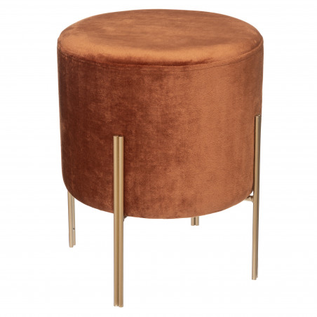 Tabouret velours Ambre Living Atmosphera