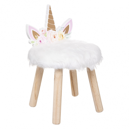 Tabouret Enfant Licorne Multicolore Atmosphera