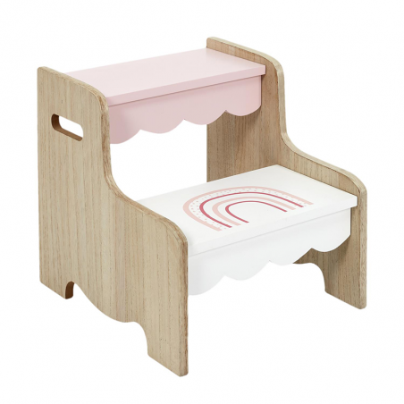 Marchepied Enfant Arc En Ciel Rose Home Deco Kids