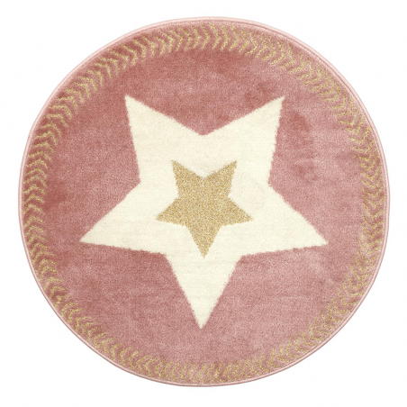 Tapis Rond Etoile Rose Home Deco Kids