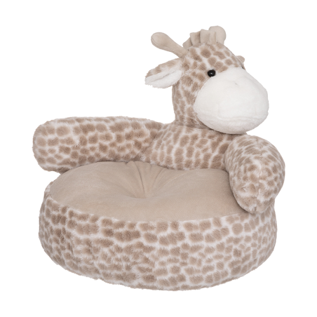 Fauteuil Peluche Girafe Beige Atmosphera