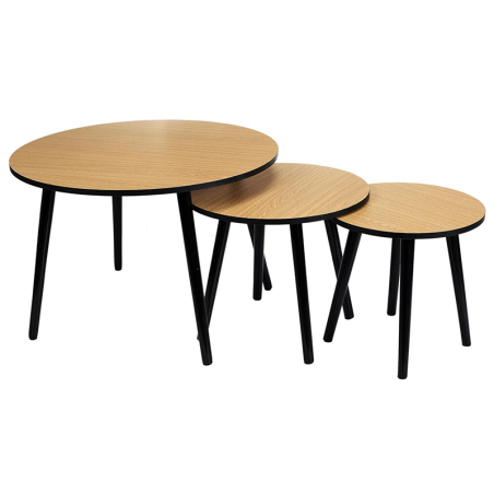 Lot De 3 Tables Gigognes Indus Home Deco Factory