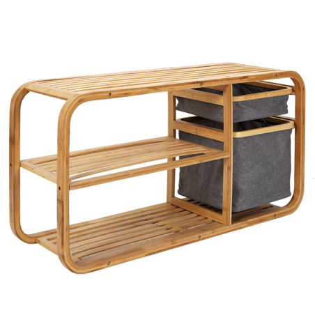 Banc De Rangement Bambou Home Deco Factory