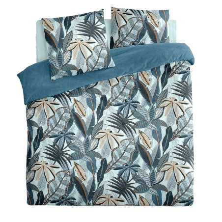 Parure De Lit Nikau Bleu 240x220 Atmosphera