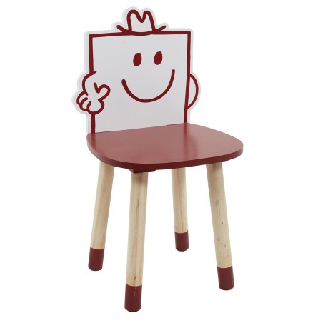 Chaise Enfant Monsieur Costaud Rouge