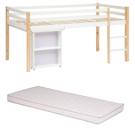 Lit Bureau Coulissant Avec Son Matelas 90x190