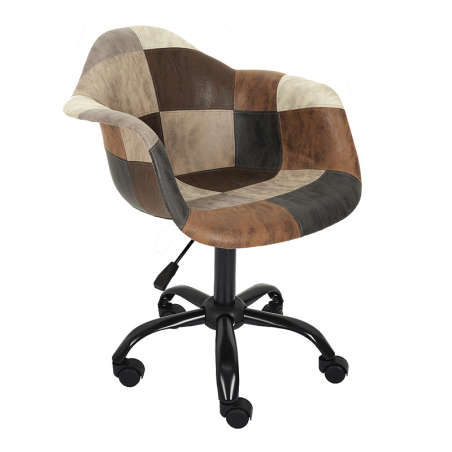 Fauteuil De Bureau Patchwork PU Home Deco Factory