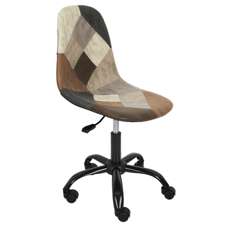 Chaise De Bureau Patchwork PU Home Deco Factory