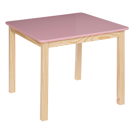 Table Enfant Carré Classic Rose Atmosphera