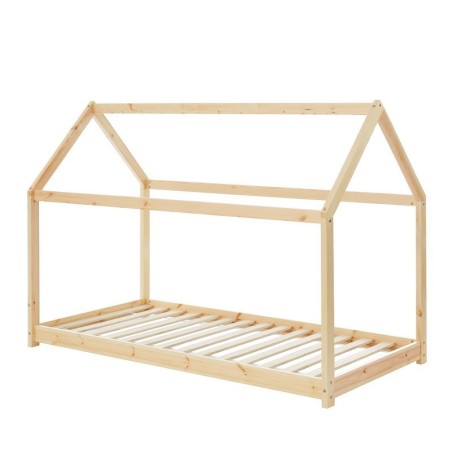 Lit Cabane Royaume Des Rêves Beige 90x190 cm - Laïba Kids