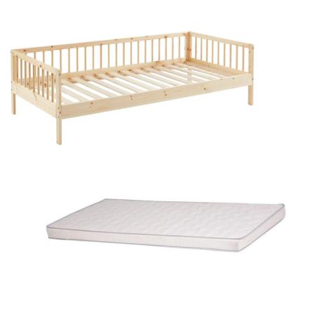 Ensemble Lit Nid Douillet 90x190 + Matelas enfant Lune 90x190 - Laïba Kids