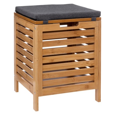 Tabouret Coffre De Rangement En Bambou Five