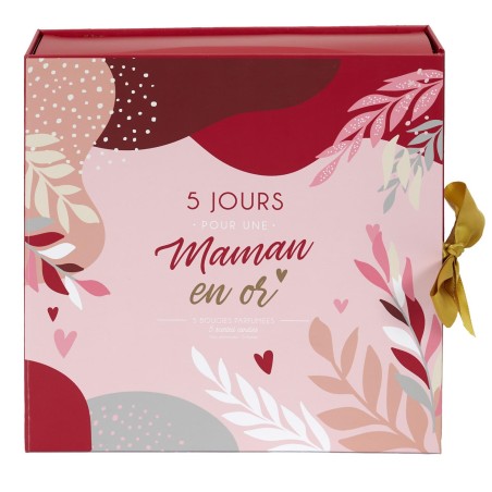 Calendrier D'Avent Maman 5 bougies Rouge Home Deco Factory