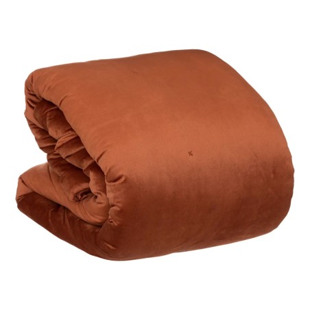 Dessus De Lit En Velours Baklo Terracotta 240x260 Atmosphera