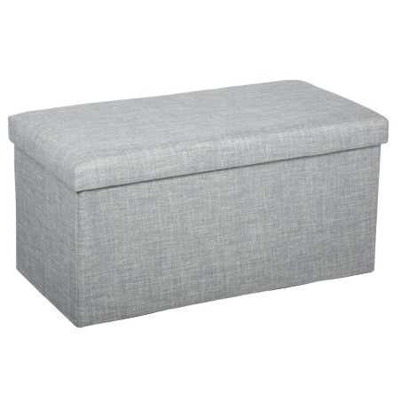 Pouf Pliable Tomaz Gris - Atmosphera