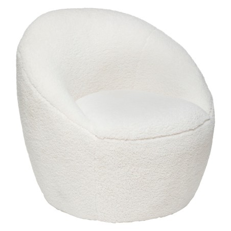 Fauteuil Romi Bouclette Blanc Atmosphera