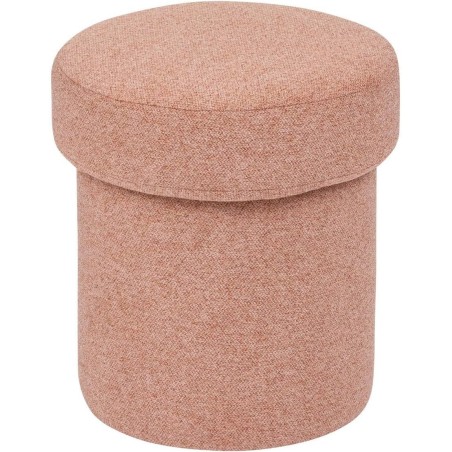 Pouf En Tissu Terracotta - Atmosphera