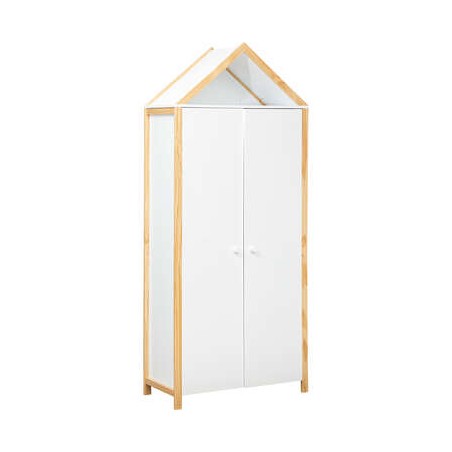 Armoire Pour Enfant En Bois Kima Blanc - Atmosphera For Kids