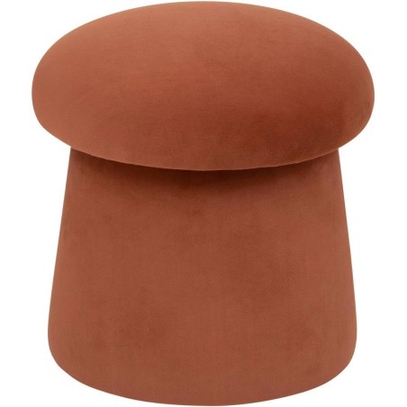 Pouf Champignon En Velours Noa Ambre Atmosphera