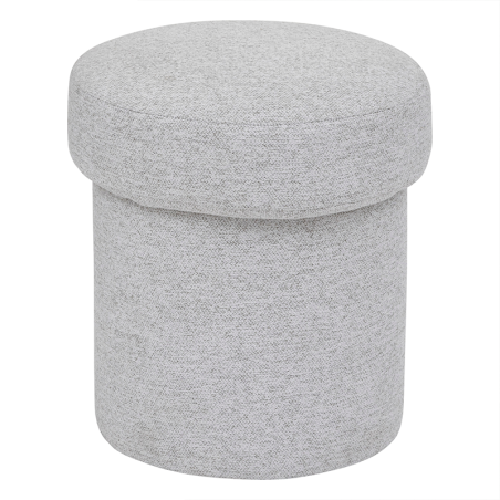 Pouf En Tissu Gris Kita Atmosphera