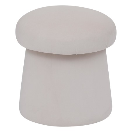 Pouf Champignon En Velours Noa Ivoire Atmosphera