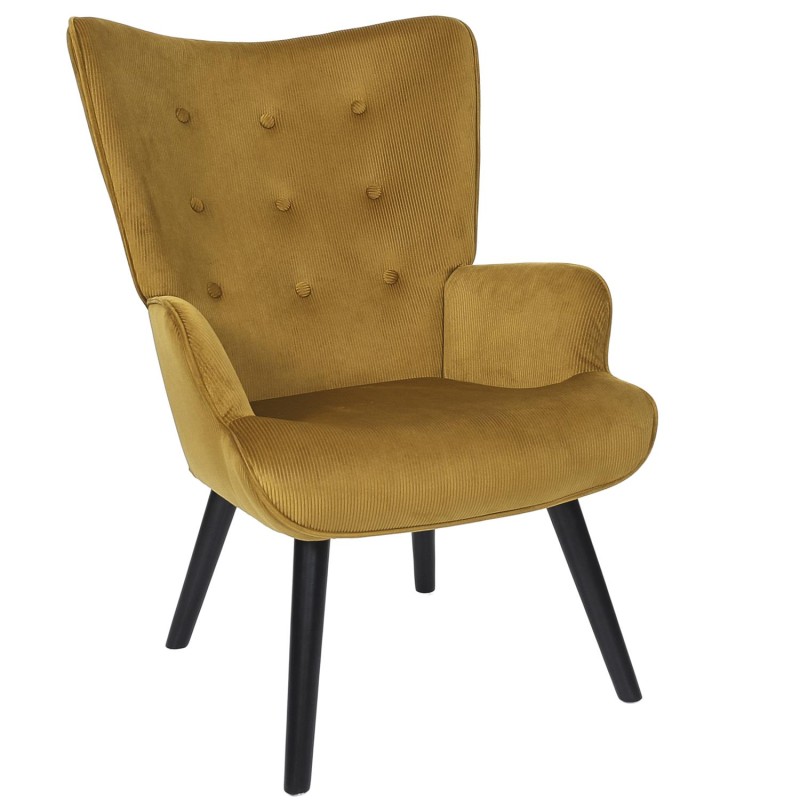 Fauteuil De Salon Giulia Jaune - Home Deco Factory