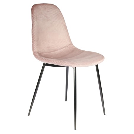 Chaise En Velours Côtelé Giulia Rose - Home Deco Factory