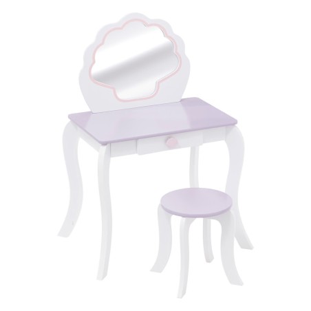 Coiffeuse avec tabouret sirène Blanche - Atmosphera For Kids