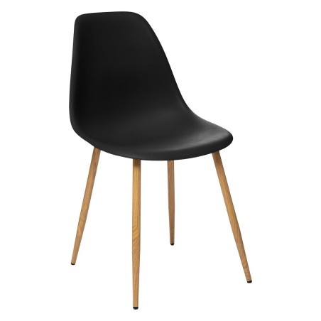 Chaise Polypropylène Taho Noire - Atmosphera