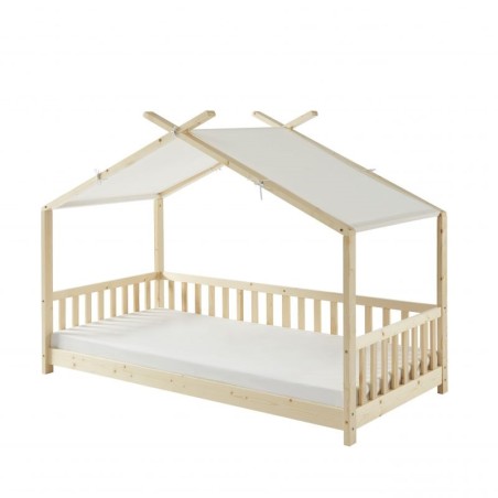 Lit Tente Enfant Avec Barrière Rêves De Forêt 90x190 - Laïba Kids